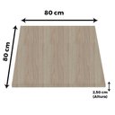 Ver imagem 3 de Tampo Quadrado 80 Cm (largura) P25 Pandin Mdp 2,50 Cm (altura) Cor Nogueira Casablanca