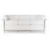 Mobílias Design Premium Le Corbusier de 3 Lugares Color - Branco - 1