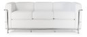 Ver imagem 1 de Mobílias Design Premium Le Corbusier de 3 Lugares Color - Branco