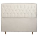 Ver imagem 2 de Cabeceira Cama Box King Jadi 195 Cm Suede Bege Claro - MV Estofados Shop