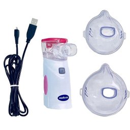 Inalador Nebulizador de Rede Medicate sem Fio MD4600 - Rosa - 3
