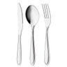 Jogo Garfo Faca Colher Mesa Inox 18 Peças Restaurante Casa - 1