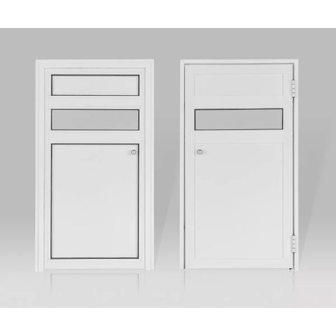 Porta De Alumínio Para Sauna - Abertura Direita