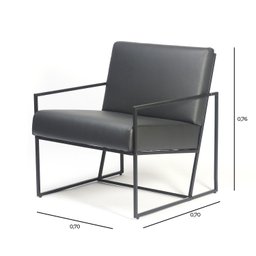 Poltrona Industrial, Decorativa, Sala e Recepção - Poltrona Flow - 7