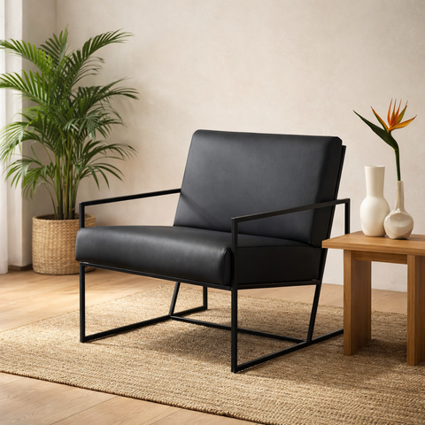 Poltrona Industrial, Decorativa, Sala e Recepção - Poltrona Flow