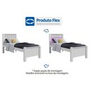 Ver imagem 2 de Cama Solteiro Athenas Branco ou Branco C/ Lilás - Flex - Lopas