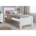Ver imagem 1 de Cama Solteiro Athenas Branco ou Branco C/ Lilás - Flex - Lopas