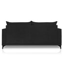 Ver imagem 7 de Sofá Living 2 Lugares com Pés de Ferro Almofadas Soltas 200cm Neso Bouclê Preto G63 - Gran Belo