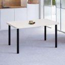 Ver imagem 1 de Mesa Estrutura Preta Mp1010-tp800 Tampo 1500x800x45mm
