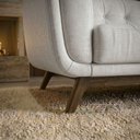 Ver mais imagens de Sofa Living 2 Lugares Bellare 180 cm Pes Madeira Linho Tcs 701 Moll