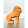 Escultura em Cerâmica Leão de Nuca. Artesanal, Produzido Pela Família do Mestre Nuca - 3