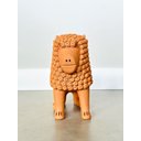 Ver imagem 1 de Escultura em Cerâmica Leão de Nuca. Artesanal, Produzido Pela Família do Mestre Nuca