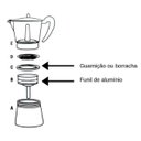 Ver imagem 6 de Cafeteira Italiana para 9 Xícaras Alumínio