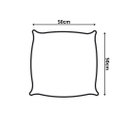 Ver imagem 5 de Kit 2 Capas de Almofadas Decorativa 50 X 50cm Glamour Azul Petroleo