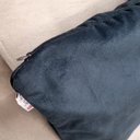 Ver imagem 3 de Kit 2 Capas de Almofadas Decorativa 50 X 50cm Glamour Azul Petroleo