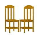 Ver imagem 1 de Kit com 2 Cadeiras de Jantar Madeira Maciça Safira - Cerejeira sem Estofado