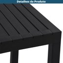 Ver imagem 3 de Mesa de Jantar Área Externa Quadrada Creta Pequena Fratini 72 Cm (largura) em Polipropileno Preto