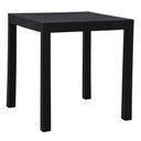 Ver imagem 1 de Mesa de Jantar Área Externa Quadrada Creta Pequena Fratini 72 Cm (largura) em Polipropileno Preto