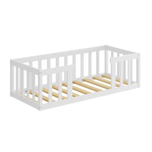 Cama Infantil Montessoriana Nemargi Cor Branco