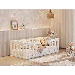 Cama Infantil Montessoriana Nemargi Cor Branco - 3