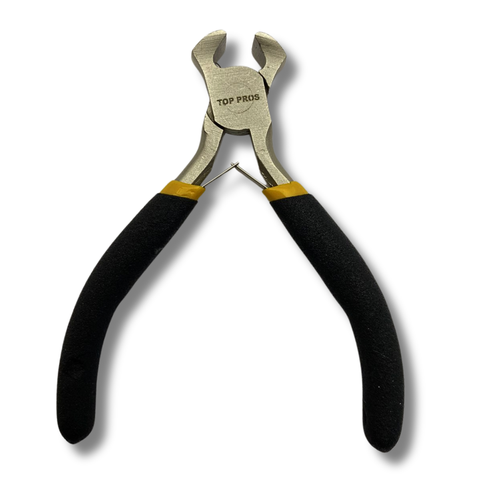 Alicate Mini Corte Frontal 4,5" Torques com Mola Aço Carbono Niquelado Cabo Borracha Termoplástica