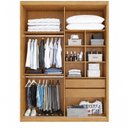 Ver imagem 2 de Guarda Roupa Casal Manaus 2 Portas de Correr 2 Gavetas MDF com Espelho
