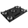 Fogão Cooktop Fischer 5 Bocas Gás Mesa Vidro Preto - 2