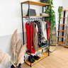 Arara de Roupas Middle Style Industrial Ample Nozes e Preto - 3