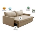 Ver imagem 2 de Sofá sem Caixa Retrátil e Reclinável 1,85m com Molas Kiara Linho Adonai Estofados