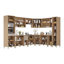 Ver imagem 3 de Cozinha Completa de Canto 100 Mdf 12 Peças com Tampo e Espaço Forno e Micro-ondas 578cm Duna Luciane