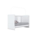 Ver imagem 6 de Quarto Infantil Completo Labirinto 2 Peças (1 Berço + 1 Cômoda) Qi98 Branco - Henn