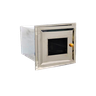Forno Fogão a Lenha Inox Frente Vidro Sem Cinzeiro 50x35x30 Ouro Minas - 1
