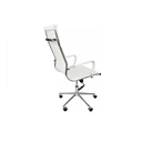 Ver imagem 4 de Cadeira Escritório Branca Presidente Eames Couro 3301 Alta