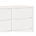 Ver imagem 4 de Cômoda 6 Gavetas Théo New Branco Fosco com Natural - Moveisaqui