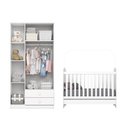 Ver imagem 3 de Quarto de Bebê com Berço Minicama e Guarda Roupa Bala de Menta Henn