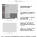 Ver imagem 3 de Rack Painel com Suporte para Tv até 55 Polegadas e Aparador 3 Portas Multimóveis Mp1098 Branco/