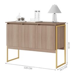 Buffet Aparador de Sala Jantar com Pés Dourado - 2