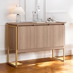 Buffet Aparador de Sala Jantar com Pés Dourado - 1