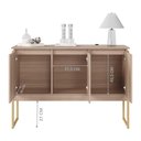 Ver imagem 3 de Buffet Aparador de Sala Jantar com Pés Dourado