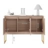 Buffet Aparador de Sala Jantar com Pés Dourado - 3