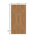 Ver imagem 2 de Placa Decorativa Flexível 3d Revestimento de Parede Madeira - 90x60 Cm