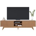 Ver imagem 2 de Rack para Sala de Estar TV 75 pol 218cm Aracaju C04 Freijó - Lyam Decor