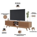 Ver imagem 3 de Rack para Sala de Estar TV 75 pol 218cm Aracaju C04 Freijó - Lyam Decor