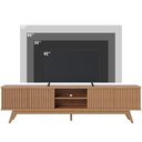 Ver imagem 5 de Rack para Sala de Estar TV 75 pol 218cm Aracaju C04 Freijó - Lyam Decor