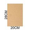 Chapa Mdf Branco 3mm Placa 20x28 Cm A4 para Artesanato Adesivo 50 Unidades - 3