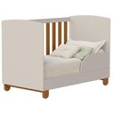 Ver imagem 5 de Berço e Guarda Roupa Infantil Apolo 3 Portas 3 Gavetas MDF Areia Fosco Savana Reller Móveis