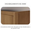 Ver imagem 7 de Guarda Roupa Solteiro Sevilha com Nicho e Espelho com Cômoda Seul Cumaru 23 - Novo Horizonte