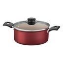 Ver imagem 4 de Jogo de Caçarolas Turim 2 Peças Alumínio Antiaderente 18cm e 20cm Vermelho PTV - Tramontina