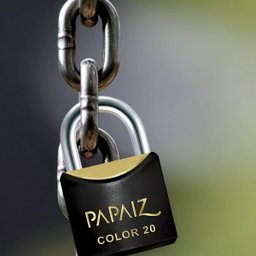 Cadeado Pequeno 20mm Haste Curta Latão Maciço Preto com Chave | Papaiz | Kit 03 Un - 9