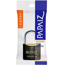 Cadeado Pequeno 20mm Haste Curta Latão Maciço Preto com Chave | Papaiz | Kit 03 Un - 7